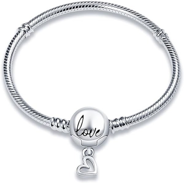 925 Sterling Sølv Slangekæde Armbånd til Pandora Fit Europæiske Armbånd Charms Perle Sølv Armbånd til Kvinder