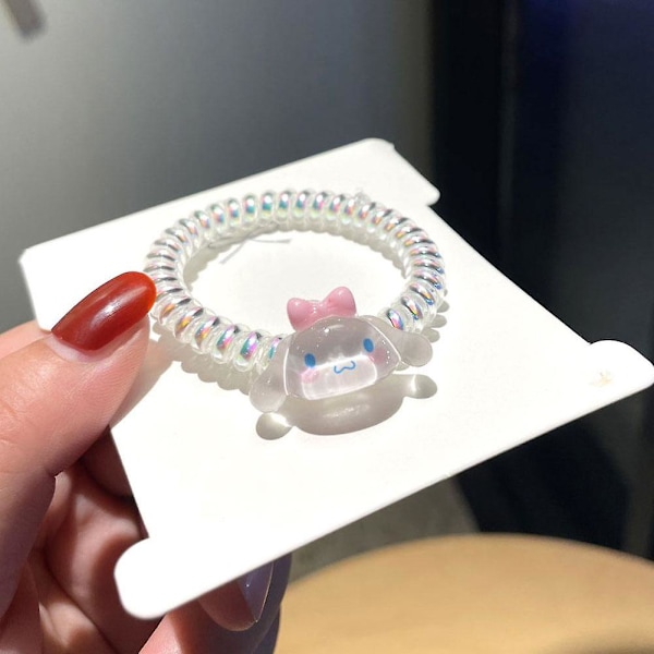 Cartoon Sanrio Hårring Telefonledning Armband Liten Band Hårgummi D