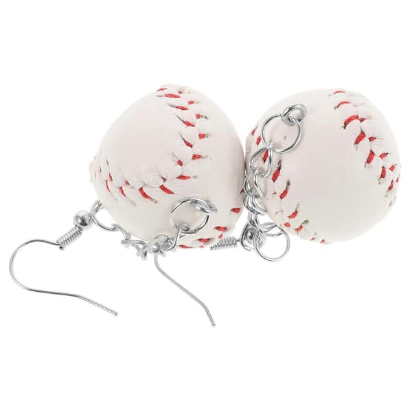 Dame Baseball Øreringe 3D Par Dingle Smykker Sports Tilbehør