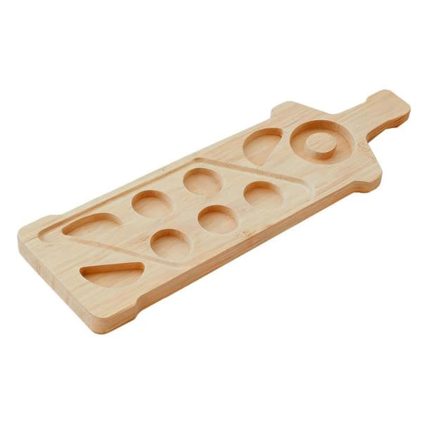 Bamboo Wine Rack and Spice Rack, Non-slip and Stable with Divided Compartments