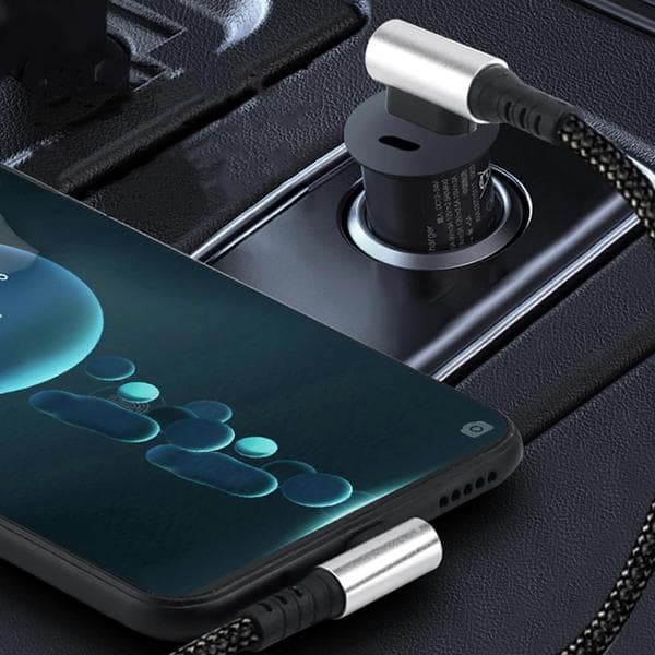 66W USB C til USB C opladerkabel USB C opladerkabel Hurtig opladerkabel Dataoverførsel 480Mbps til telefon tablet 0.25m double elbow