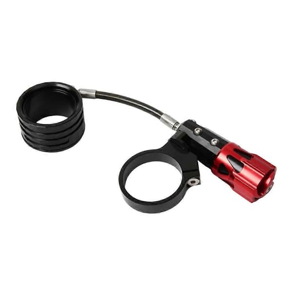 Universal bagstøddæmper forudindstillelig ring modificeret aluminiumslegering cylinder tilbehør rød Red    black
