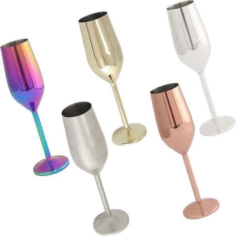 Champagneglas i rostfritt stål