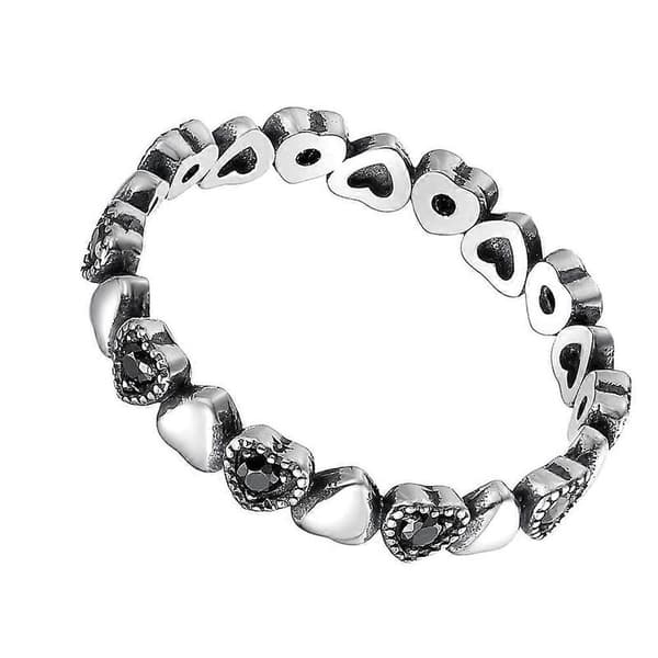Dame Fingerringer Zirkonring for Dekorasjon 2 stk Sølvmateriale