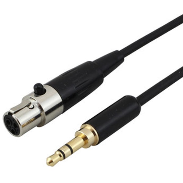 3,5 mm til 3-pin Mini Xlr hun til Bm800 pc hovedtelefon mixer mikrofon stereo kamera forstærker 0. black