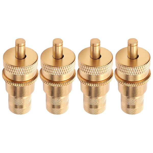 4kpl Offroad-messinkirenkaiden tuuletuskone S-sarja, automaattinen 6-30psi rengaspaineen rajoitusventtiili Def gold