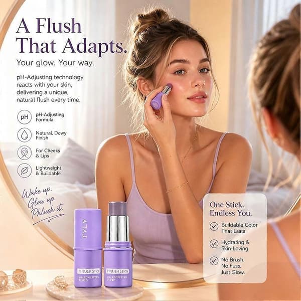 TVLV Phlush Stick pH-JUSTERENDE Blush, Farveskiftende Blush Stick