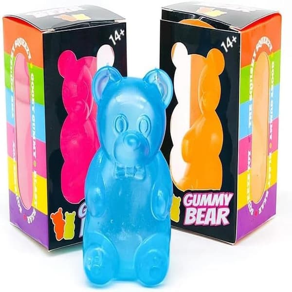 Stressavlastande klämleksaker i olika former - Långsam återhämtning Blå Blue Bear