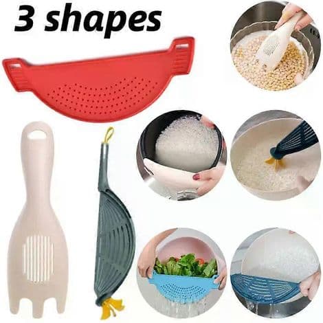 Durkslag i plast, risavsilare, pastasil, praktisk för köket