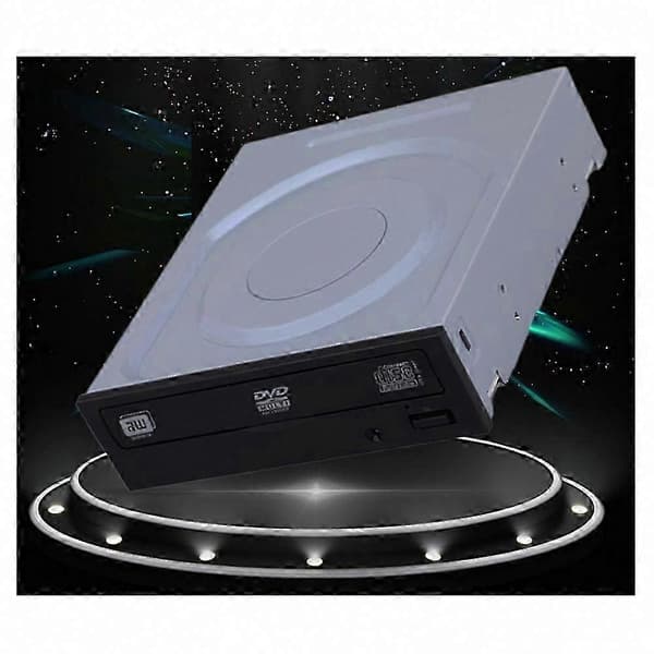 Stationær computer med indbygget SATA optisk drev DVD/CD-brænder White & black
