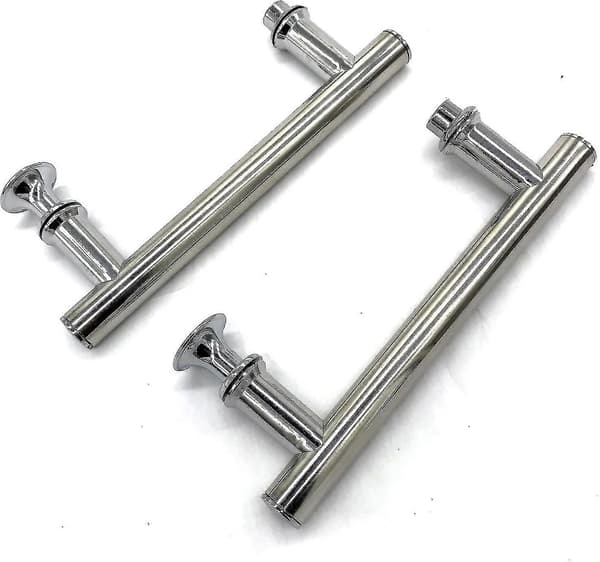 Stk 145 mm (14,5 cm) forkrommet ABS dusjdørhåndtak, hull til hull