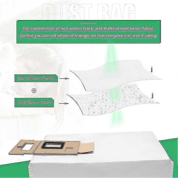 Kompatibel med Mijia Roborock Fejerobot T7s Roborock S7 Støvpose Non-woven