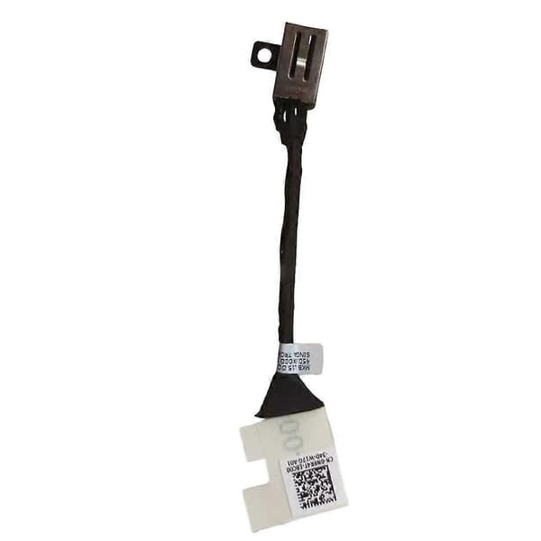 For DELL Latitude 3510 bærbar ladeflekskabel 0N8R4T DC strømkontaktkabel B Noir