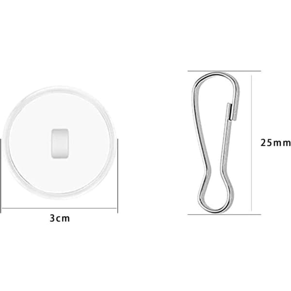 20-pack transparenta självhäftande takkrokar, ingen borrning krävs, tak