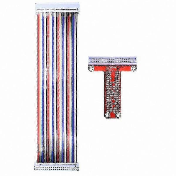 Raspberry Pi GPIO Breakout Board med 40-pinners båndkabel