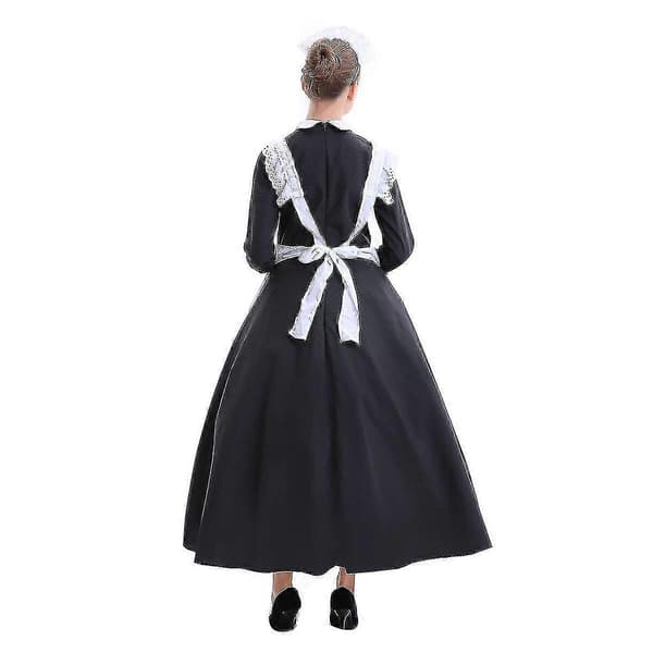 3-delt stuepigekostume til kvinder til cosplay M