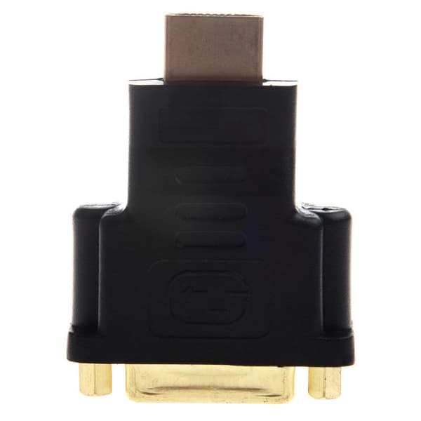 4X DVI 24+1 (DVI-D) hunn til HDMI hann-adapter Black