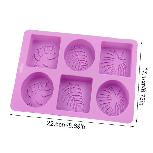 6-cavity Leaf Shaped Mousse Cake Mold Pastry Dessert Sweet Mold Making Sugar Art Chocolate Baking for Kitchen