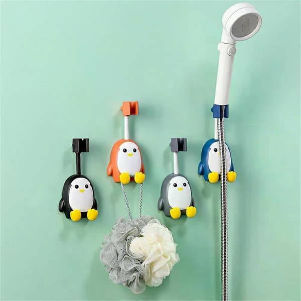 Badekar Dusjhode Brakett Holder Justerbar Veggmontert Dusjhode Dusjstativ Hylle Grey