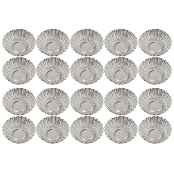 Aluminium Muffin Cupcake Form Bageforme Varm Geléform Bageplader 20stk(f2)