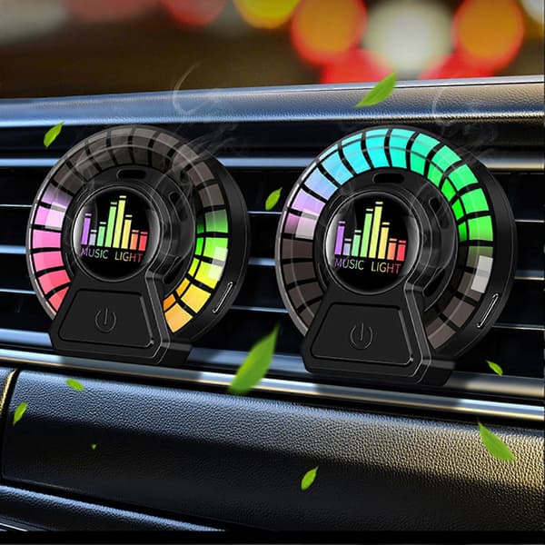 RGB Lydstyret Duftlys med LED Lydaktiveret Smart til Bil, Gaming, TV Blue Wind Bell