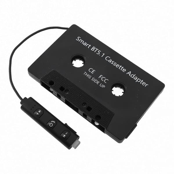 DC5V Bluetooth 5.1 Kassetteadapter, Universal Trådløs Kassettebånd til Aux til Biler Lastbiler med Kassetteafspiller