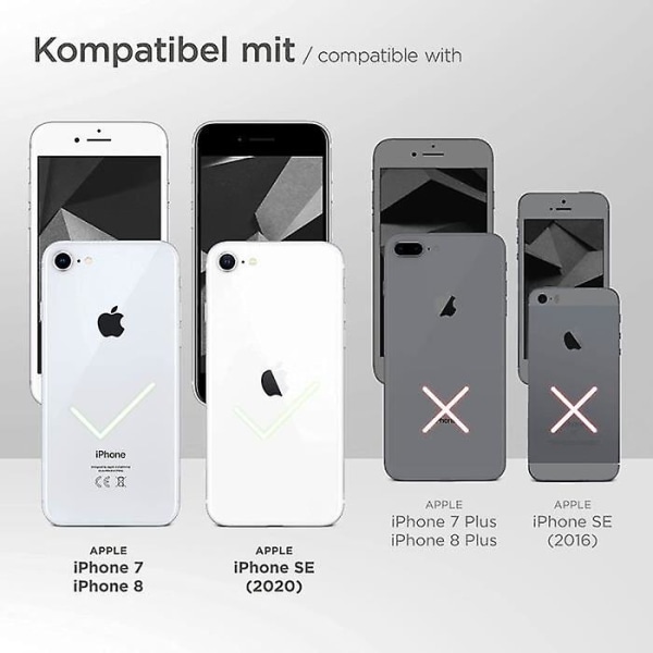 Flip-cover med magnetisk lukning iPhone SE 2020 Faux Leather White U