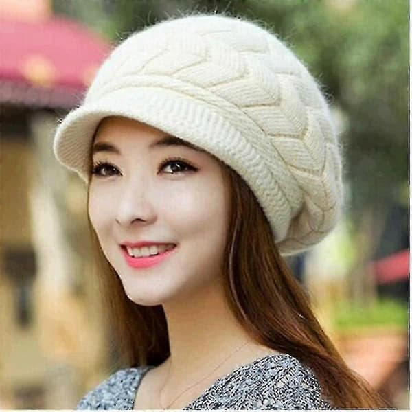 Strikket Hue, Vinterhuer, Dame Beanie Hue