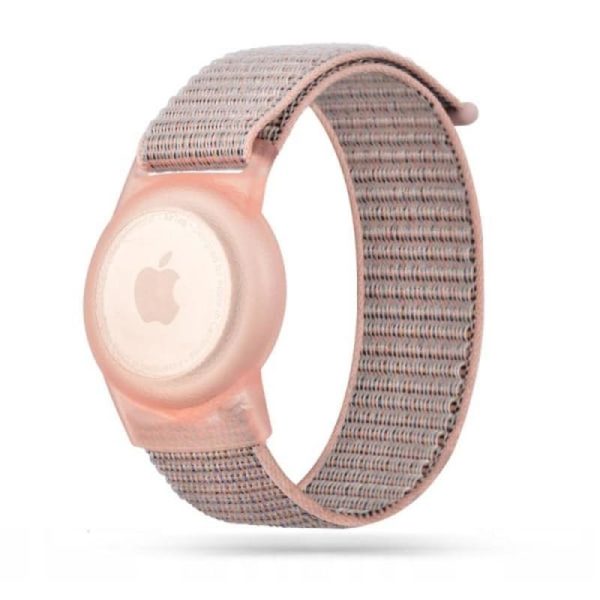 Nylonarmband Airtag för Barn Rosa