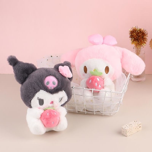 Kuromi plys bamser My Melody Strawberry Series plysdyr plyslegetøj Kuromi Kuromi