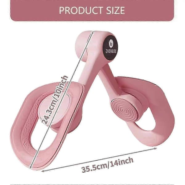 Mireva Fit Bäcken- och Lårtränare med Digital Display, Bäckenbottentränare Pink Countless Adjustable