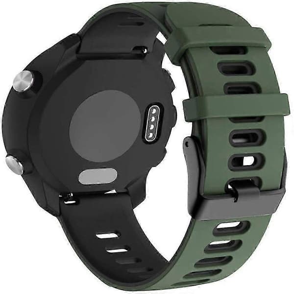 Garmin Forerunner 245 udskiftningsrem - To-tonet silikonerem (rød og sort) til Forerunner 245 ur