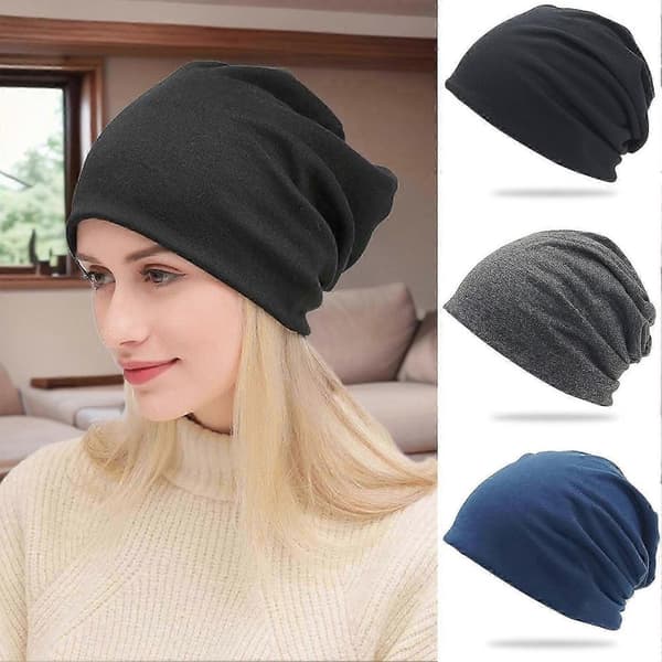Strikket hue til voksne, elastisk, letvægts strikket hat til udendørs sport Light Grey