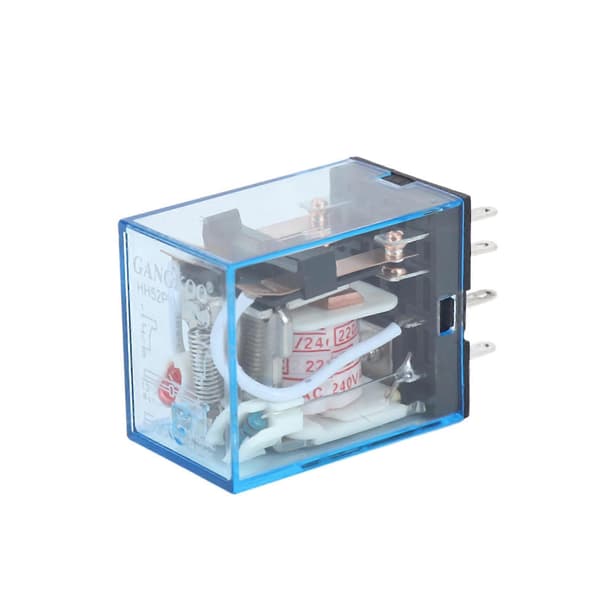 6X 220/240V AC Spole DPDT Strømrelæ MY2NJ 8 Ben Med Sokkelbase