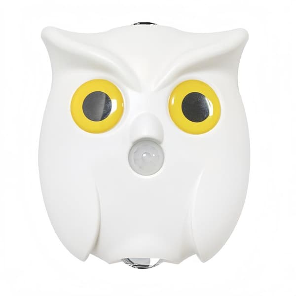 Owl Wall Lamp - Magnetic Base Dimmable LED Night Light (1pc)*black* black