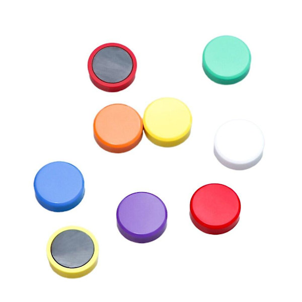 30 st Kylskåp White Board Push Pin Magneter Whiteboard Magneter Fotomagnet Magnetisk Plast Pins Mixe Blandad färg Mixed color 2x2cm