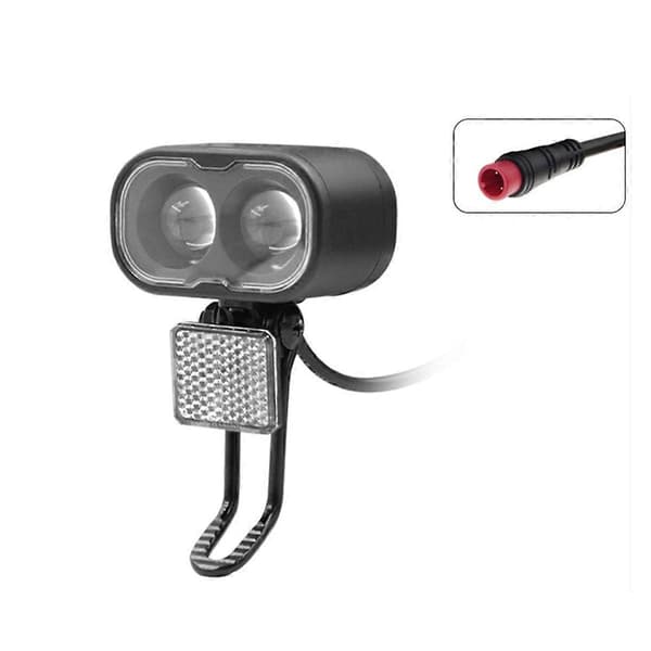 Sykkel Litiumbatteri Frontlykt 12-48V Vanntett Plugg Frontlampe