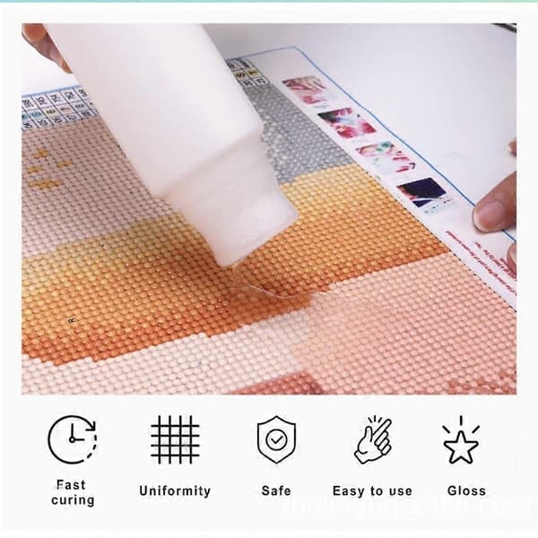 Diamond Painting Sealer Høyglanslim for Diamond Art 2pcs