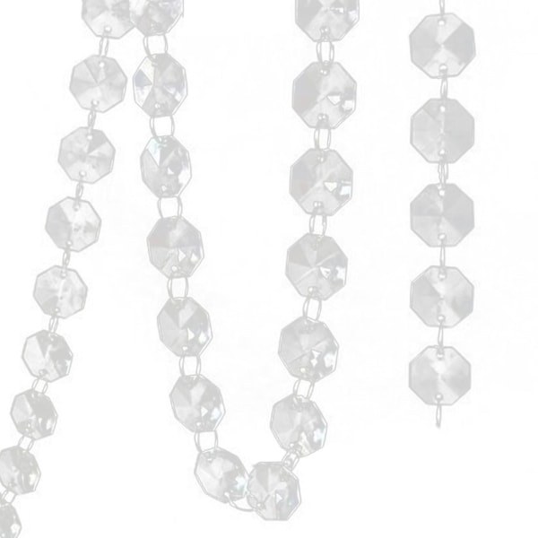 1 stk 3,3 ft klare akrylperler Garland lysekrone hængende gardiner Bryllupsartikler