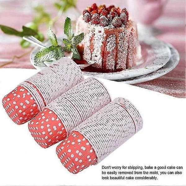 100 st Mellanstora Runda Röda Prickiga Muffinsformar, Bröllops- och Hembakningsmaterial