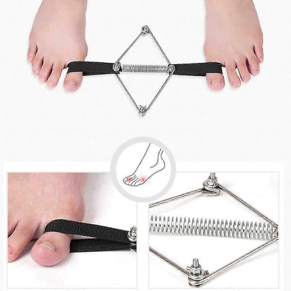 Tåsprederstropp og Hallux Valgus-justeringsbelte - Størrelse L