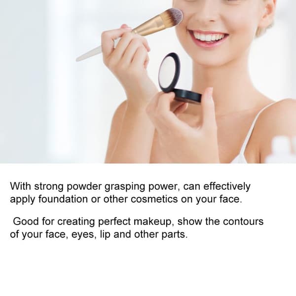 10 stk. Bærbare Foundation & Øjenskygge Makeupbørster