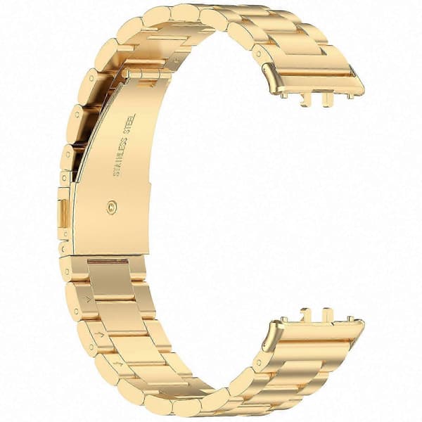 Galaxy Fit 3 Urrem i Rustfrit Stål Metal Erstatningsrem Gold