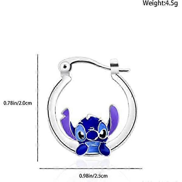 Stitch Bjørneøreringe Animations Tegnefilmsdukkeøreringe Model 1
