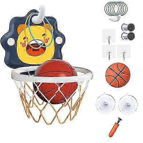 Småbarn Barn Inomhus Mini Basketkorg med Tyst Basketboll Blue