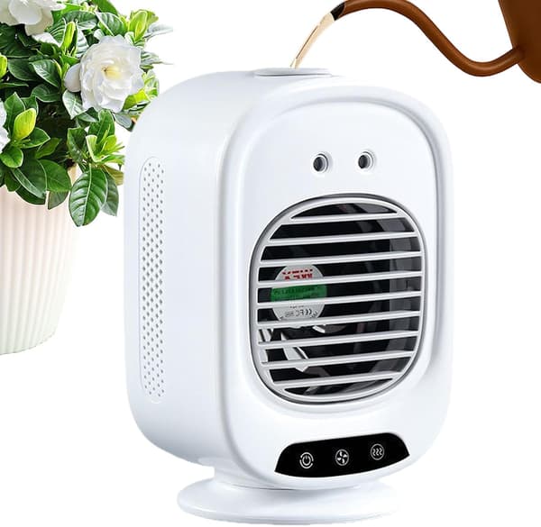 Mini bärbar luftkonditionering, USB-uppladdningsbar kylanordning, tyst fläkt