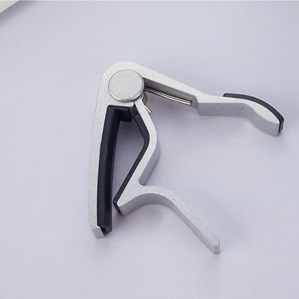 Guitar Capo i Aluminiumslegering til Akustiske Guitarer Sølv Silver 54