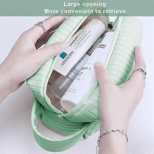 Small Makeup Bag, Elegant and Spacious PU Cosmetic Bag, Waterproof Makeup Organizer