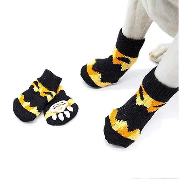 Kæledyrs bomuldsstrømper Hunde bomuldsstrømper Græskar bomuldsstrømper Halloween dekorationsstrømper Multi XL