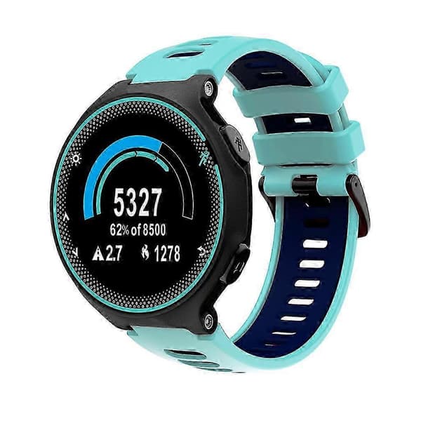 Svettresistent handledsrem-armband för Forerunner 735xt med 230/235 Loop-kompatibilitet Teal Black